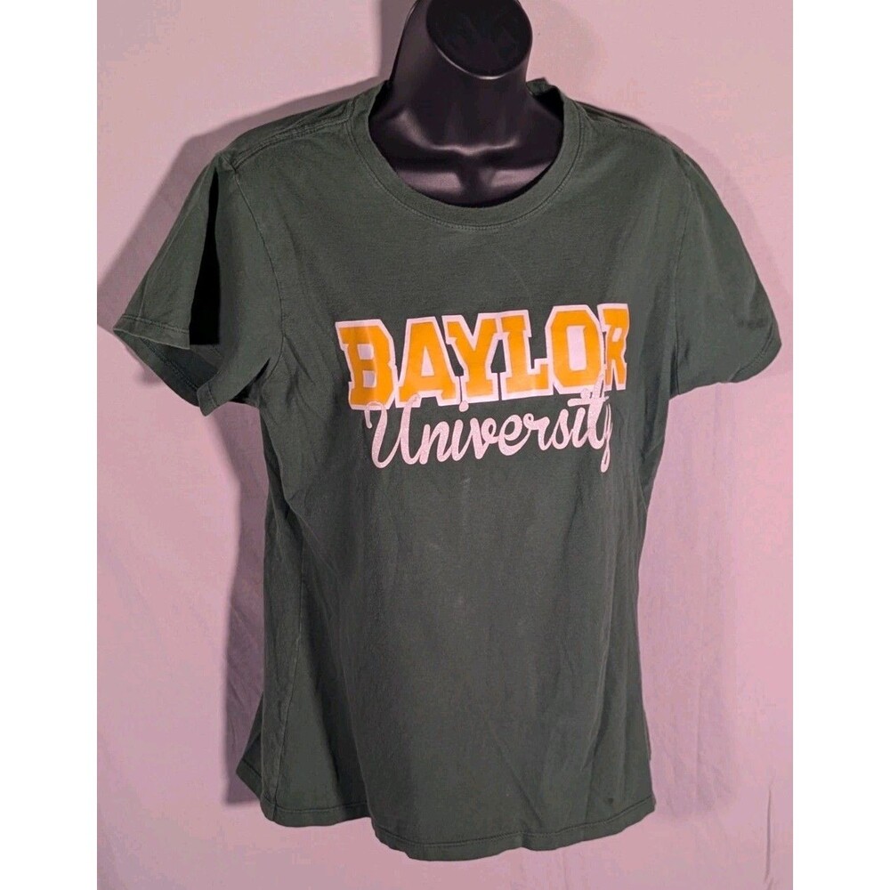 Baylor University Women's Green Glitter Graphic T-Shirt Size Large Port &...
